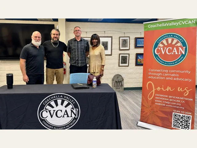 Community members at a Coachella Valley Cannabis Alliance Network event.